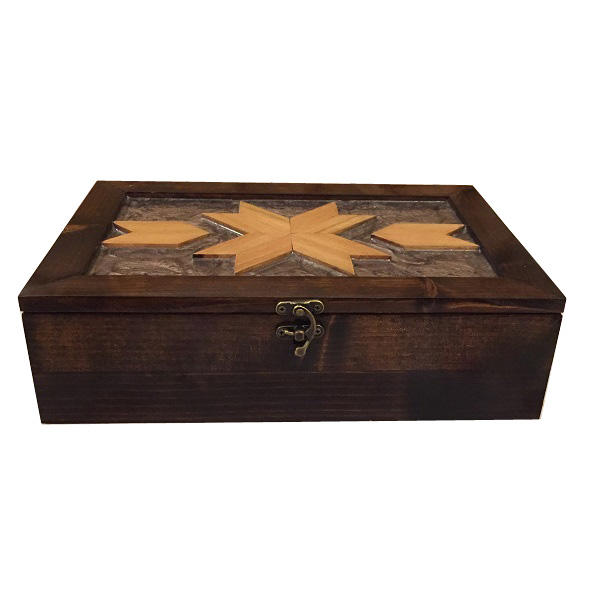 Main image of Arka 装饰木制茶叶收纳盒 – 储物格子款