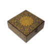 Thumbnail 2: 优雅木质茶叶盒（饰金色波斯风格）