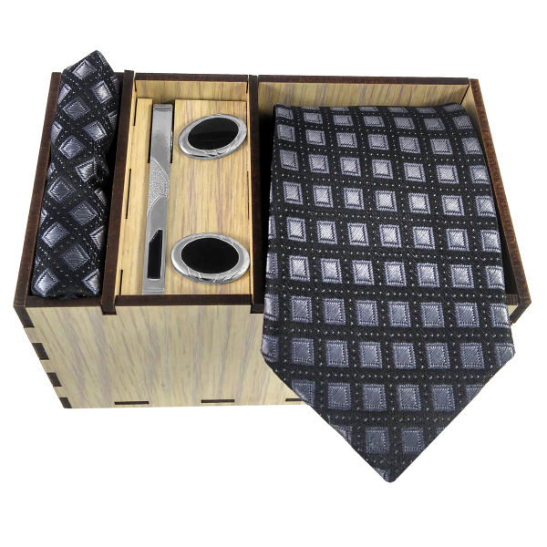 Main image of 男士领带、手帕及袖扣套装 – 奢华 Blue