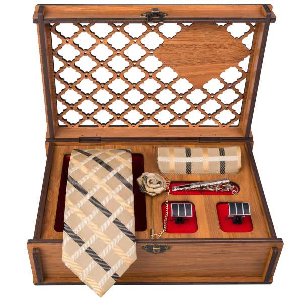 Main image of 男士领带、手帕及袖扣套装 – 奢华 Creami