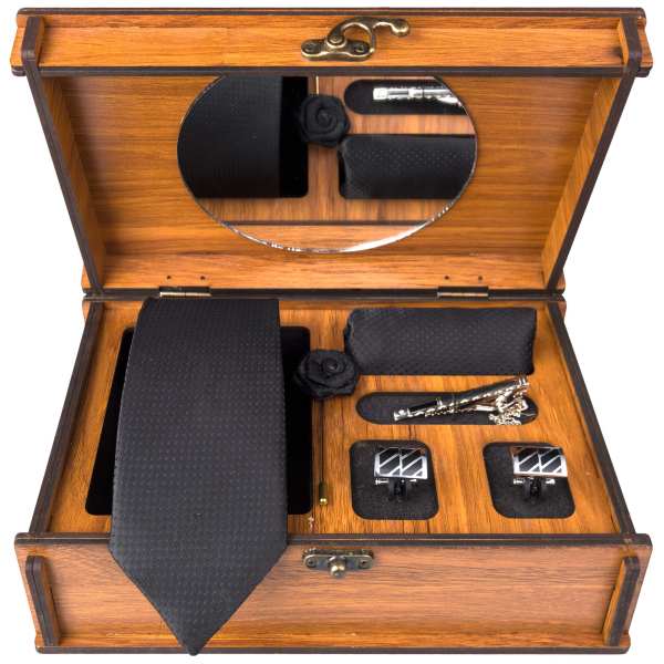 Main image of 男士领带、手帕及袖扣套装 – 奢华 Latif