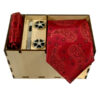 Thumbnail 2: 男士领带、手帕及袖扣套装 – 奢华 Red