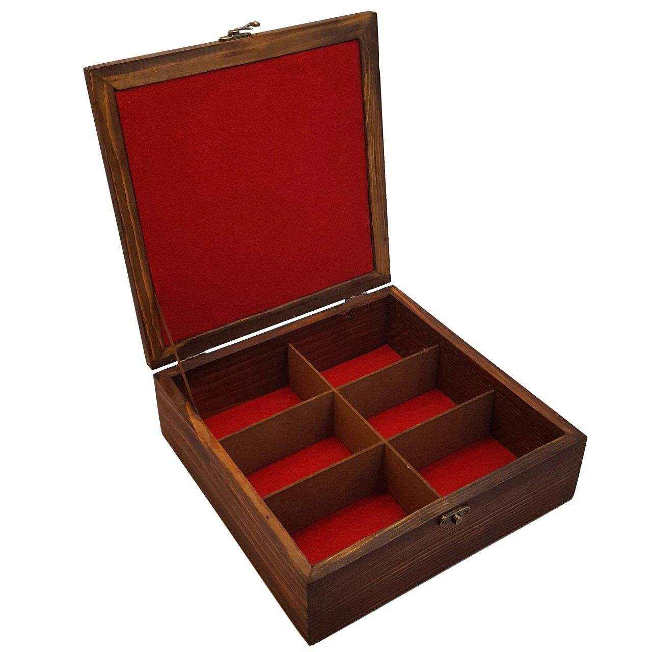 “Khorshid” 太阳主题波斯木质隔层茶盒