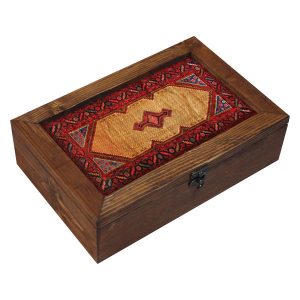 Pasargad II 木制茶叶收纳盒 – 精致波斯格子款