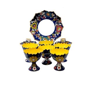 优雅陶瓷 Haft-sin 景泰蓝套装用于 Nowruz 波斯新年 Niloufar 款