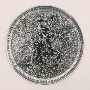 波斯手工雕刻铜托盘 – Jahani 款