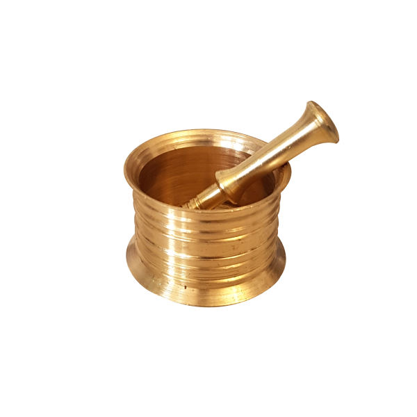 Main image of 黄铜研钵与杵套装，传统波斯风格，梅哈拉一号