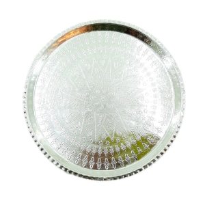 波斯铜手工托盘 – 传统锤纹 Laseri 款