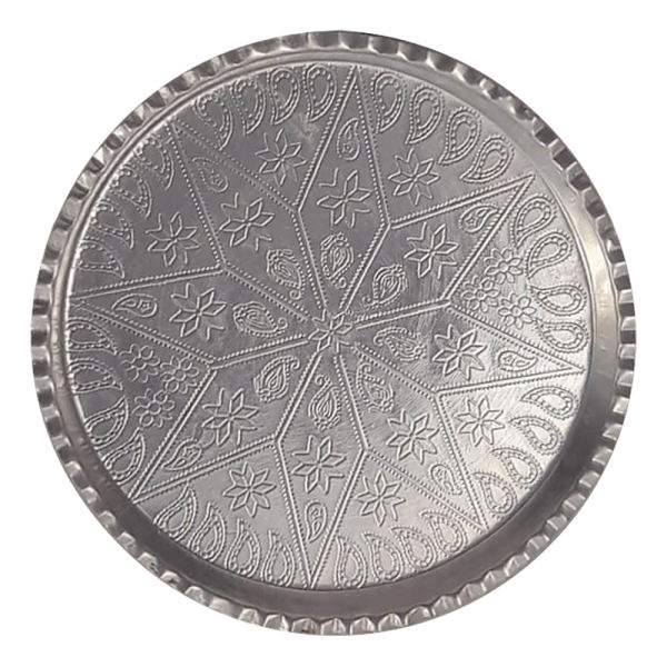 Main image of 波斯铜手工托盘 – 传统锤纹 Maah 款