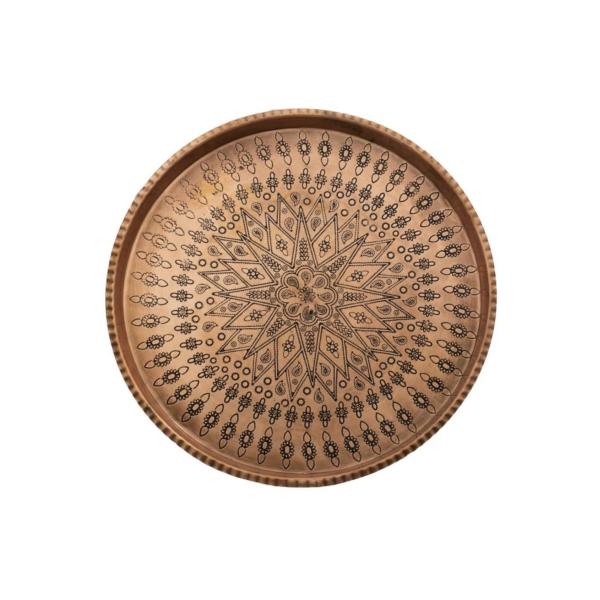 Main image of 波斯铜手工托盘 – 传统锤纹 Savin 款