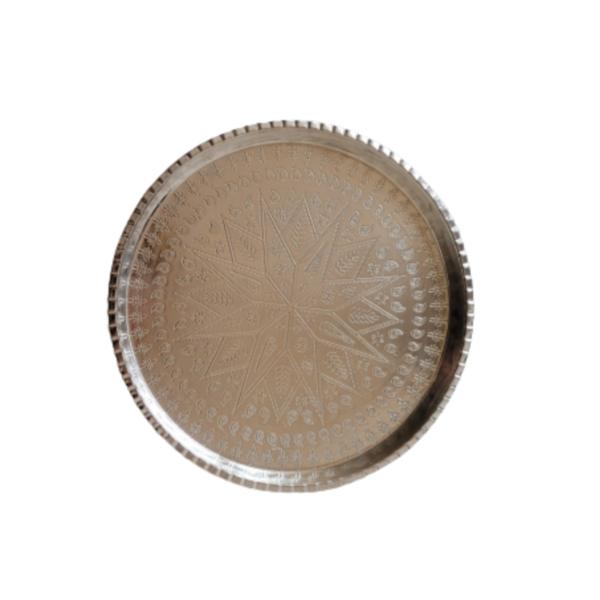 Main image of 波斯铜手工托盘 – 传统锤纹 Shahi 款