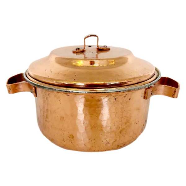 Main image of 波斯铜制炖锅 – 传统手工锤纹款式 Darya