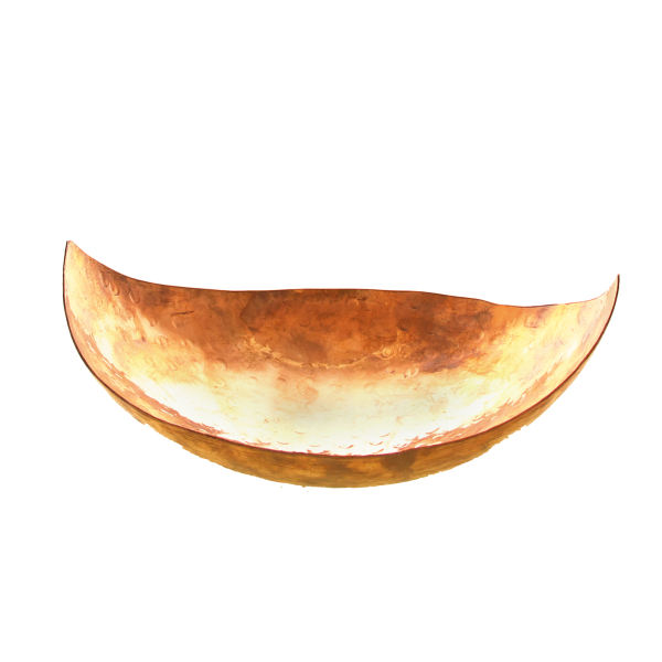 适合盛水果和甜点的铜碗，手工锤制，钻石款