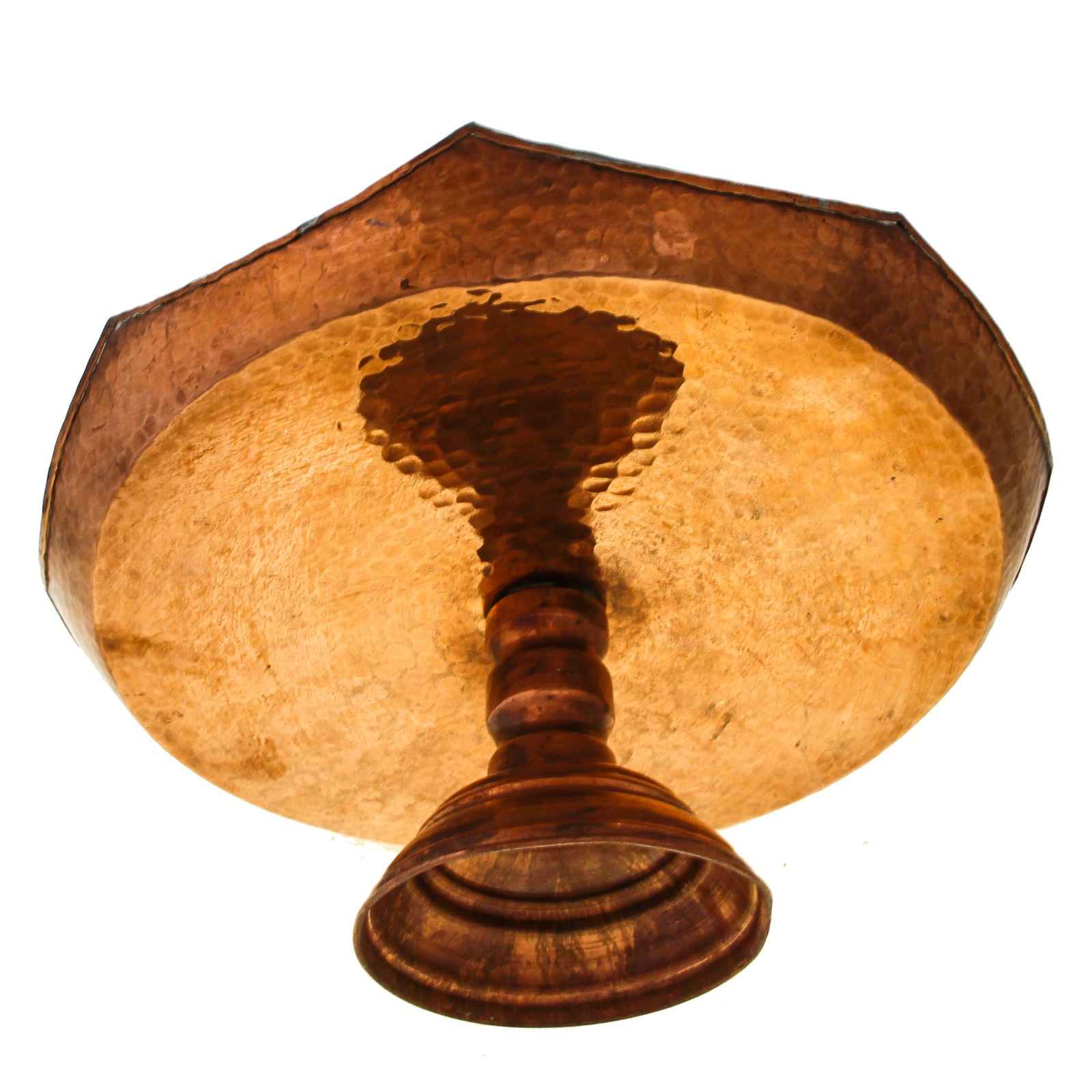 波斯铜制餐盘,手工锤制,哈姆塔款