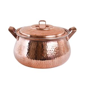 波斯铜制炖锅 – 传统手工锤纹款式 Sarvi