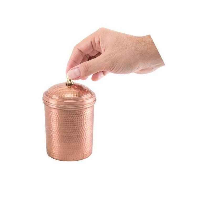 手工铜罐，可用于厨房收纳，阿扎里款