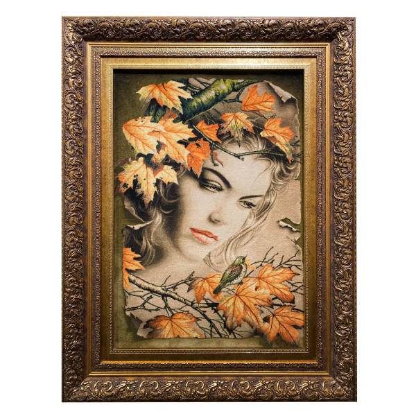 Main image of 手工结制波斯塔布里兹画毯，描绘面部