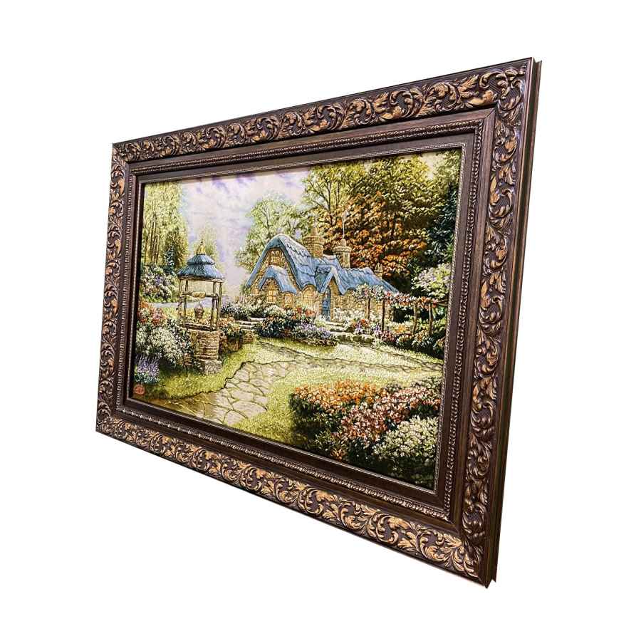 手工结制波斯塔布里兹画毯,描绘巴兰