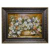Thumbnail 2: 手工结制波斯塔布里兹画毯，描绘花卉