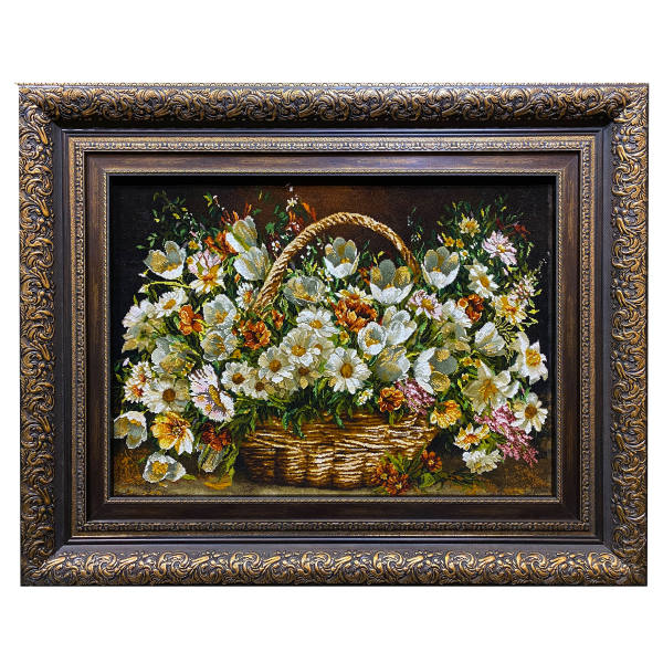 Main image of 手工结制波斯塔布里兹画毯，描绘玫瑰花