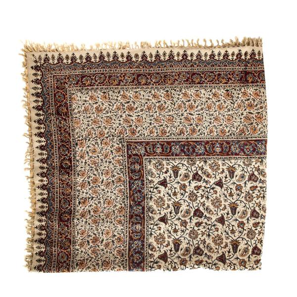 Main image of 伊朗桌布：伊斯法罕传统卡拉姆卡里印花，阿斯卡里款