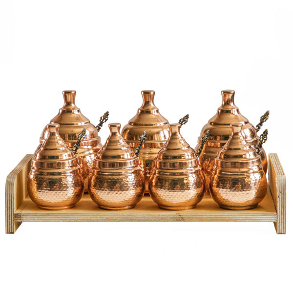 Main image of 手工铜储物罐 – 适合厨房整理 – 15件套