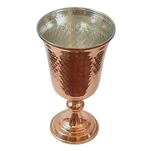 手工波斯铜红酒杯 – 锤纹款 Glsa