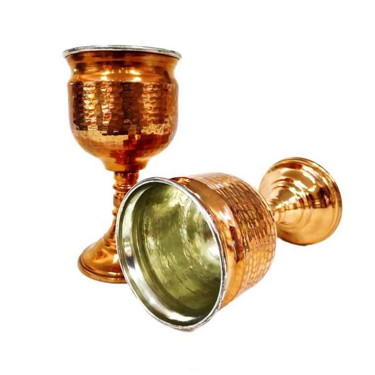 手工波斯铜红酒杯 – 锤纹款 Shafagh