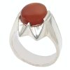 Thumbnail 2: 波斯男士也门红玛瑙银戒指 – Vandi
