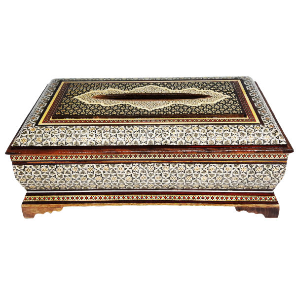 Main image of 波斯手工木质纸巾盒 – 卡塔姆工艺巴兰款