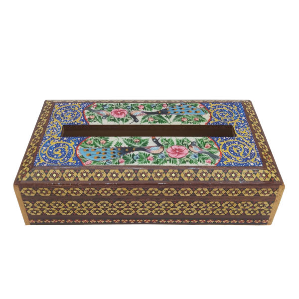 Main image of 波斯手工木质纸巾盒 – 卡塔姆工艺戈尔纳兹款