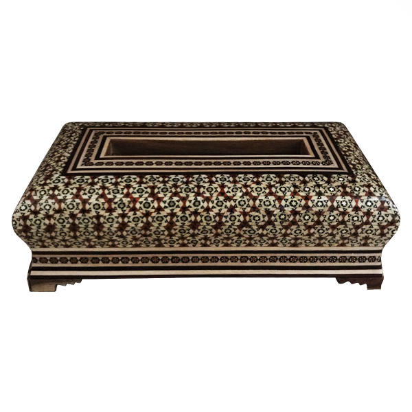 Main image of 波斯手工木质纸巾盒 – 卡塔姆工艺纳菲斯款