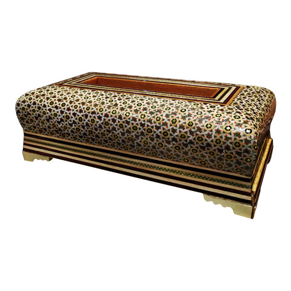 Main image of 波斯手工木质纸巾盒 – 卡塔姆工艺舍卡尔二号款