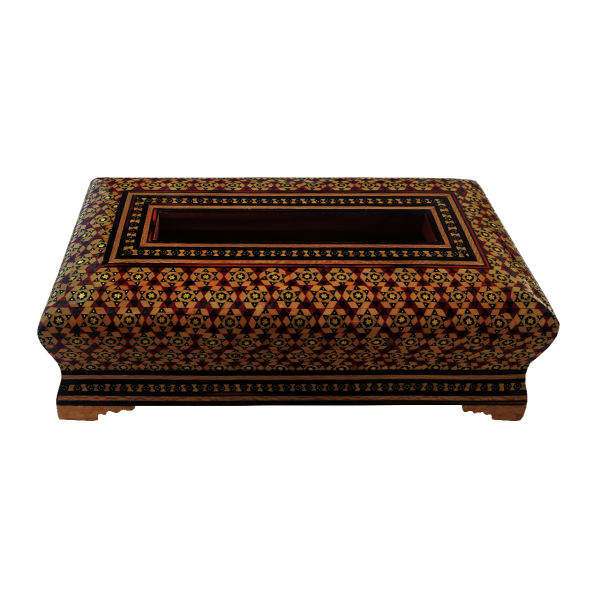 Main image of 波斯手工木质纸巾盒 – 卡塔姆工艺维拉款