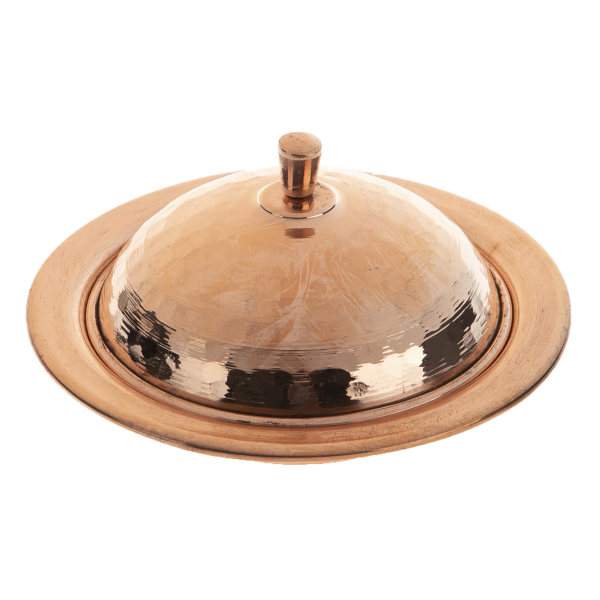 Main image of 手工铜餐盘，圆顶款，Yas Asemani