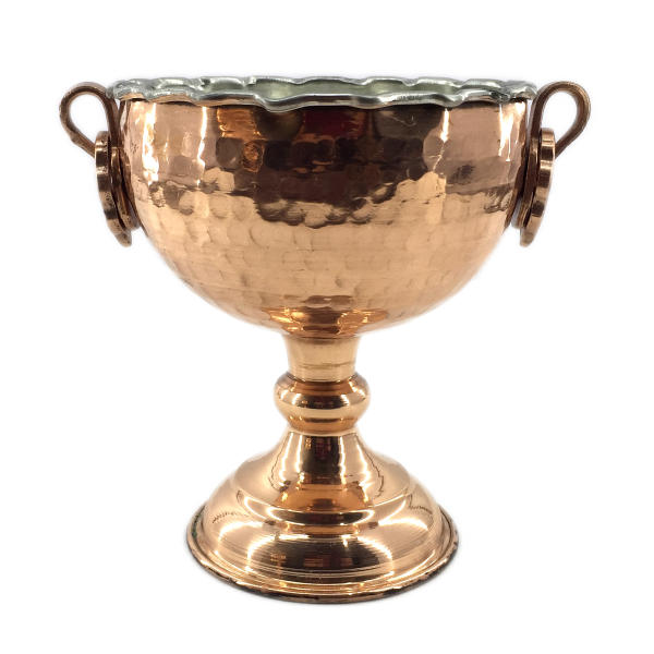 Main image of 传统锤制铜制甜点碗，卡拉款