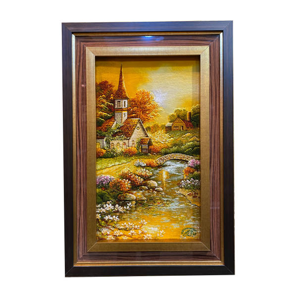 Main image of 手工结制波斯塔布里兹画毯，描绘视野