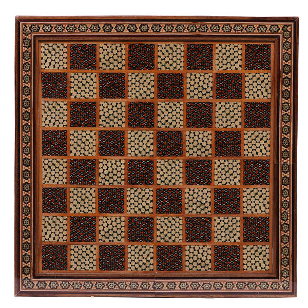 Main image of 波斯木质象棋棋盘 – 豪华款 (Model Lux)
