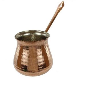 土耳其咖啡壶 – 传统锤纹铜Cezve/Ibrik，Kabiri款