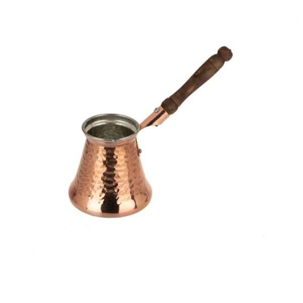Main image of 土耳其咖啡壶 – 传统锤纹铜Cezve/Ibrik，Wida款