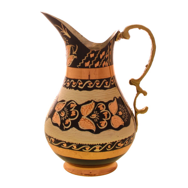 Main image of 波斯铜壶，传统手工锤制，雏菊款