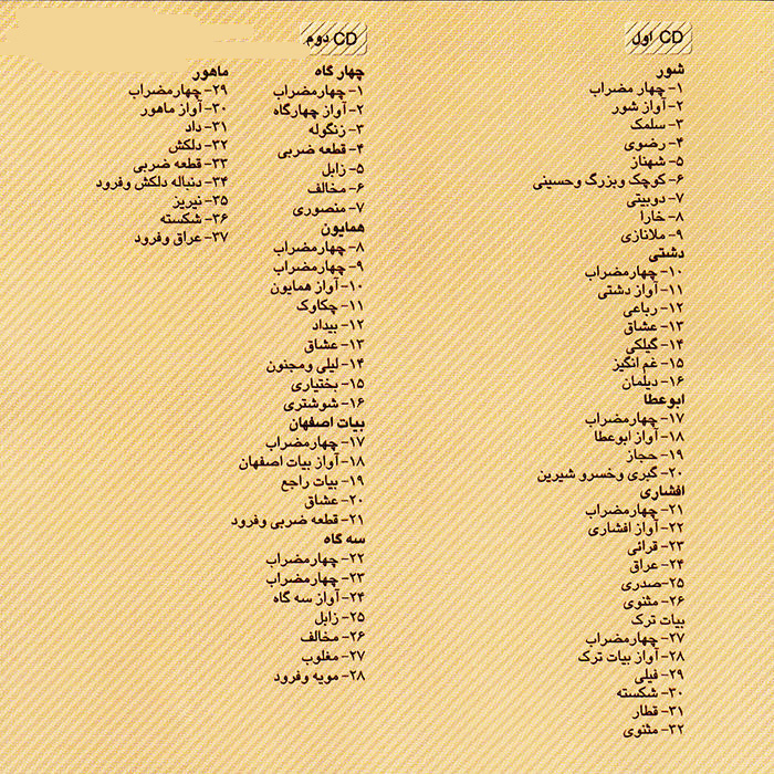 Homayoun Khorram 的 Up Piches Abol Hassan Saba 拉迪夫专辑