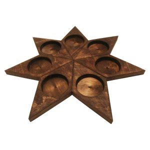 木制 Haft-sin 套装用于 Nowruz 波斯新年 钻石款
