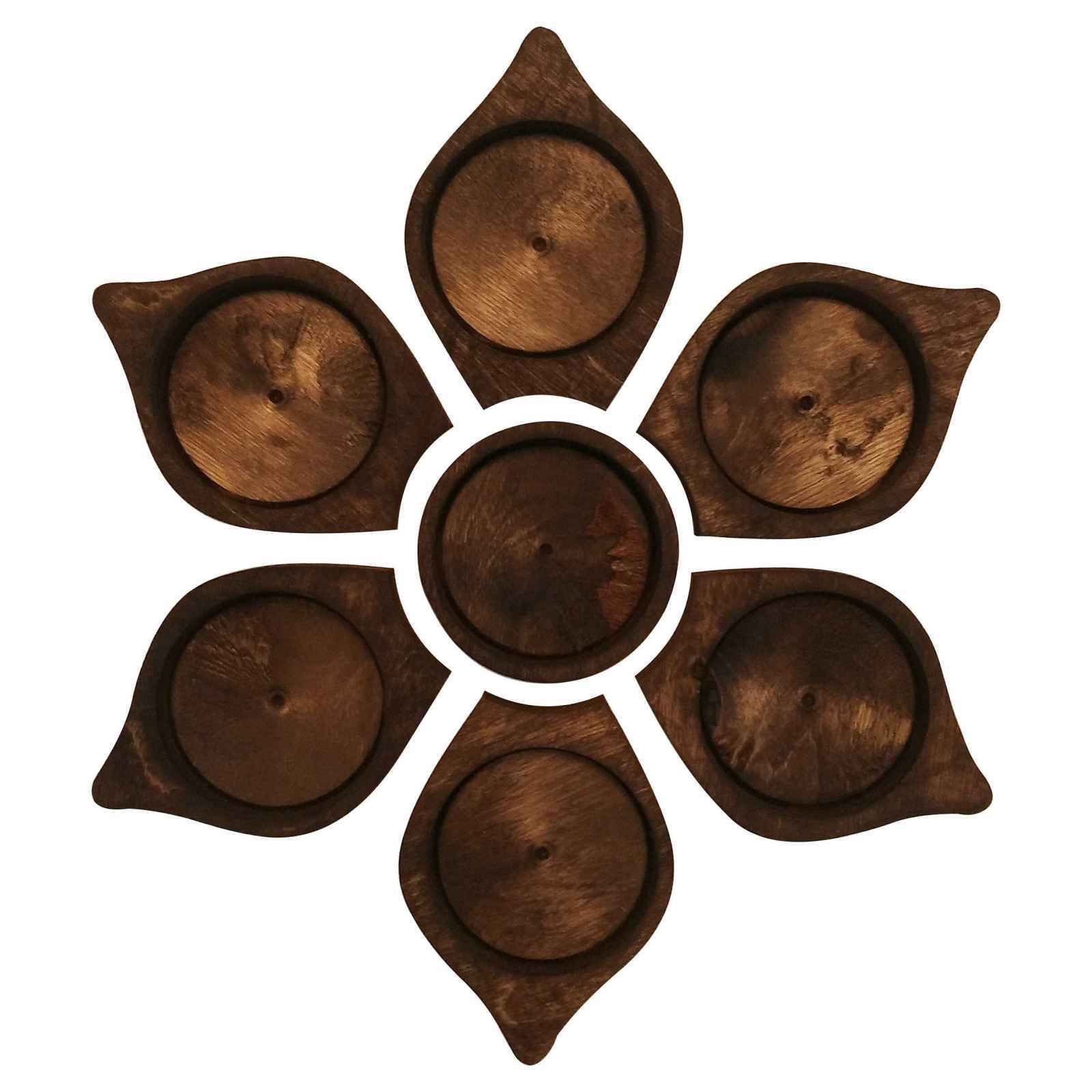 木制 Haft-sin 套装用于 Nowruz 波斯新年 花款