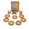 Thumbnail 2: 带镜木制 Haft-sin 套装用于 Nowruz 波斯新年 Mina 款