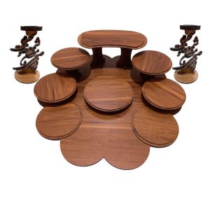 木制 Haft-sin 套装用于 Nowruz 波斯新年 Negar 款