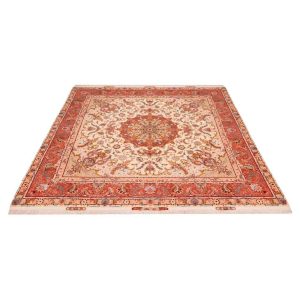 波斯地毯 手工结制 Medallion Tabriz 丝羊混纺 羊毛地毯 Dina
