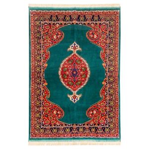 波斯地毯 精细手工结制 Medallion 丝羊混纺 Imani