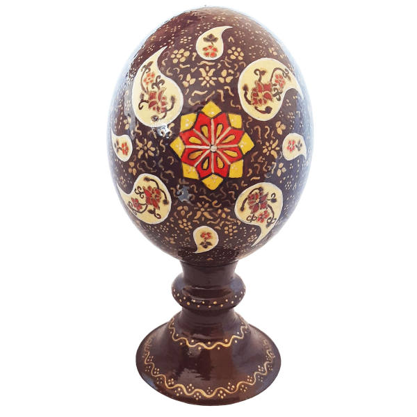 波斯手绘装饰鸵鸟蛋壳 —— Paisley