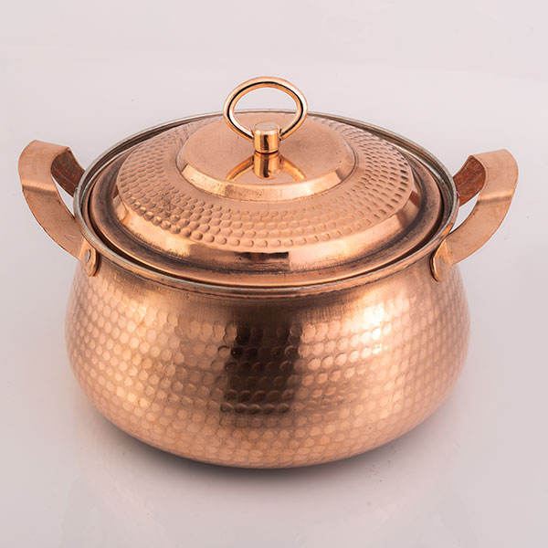 Main image of 波斯铜制炖锅 – 传统手工锤纹款式 Bina